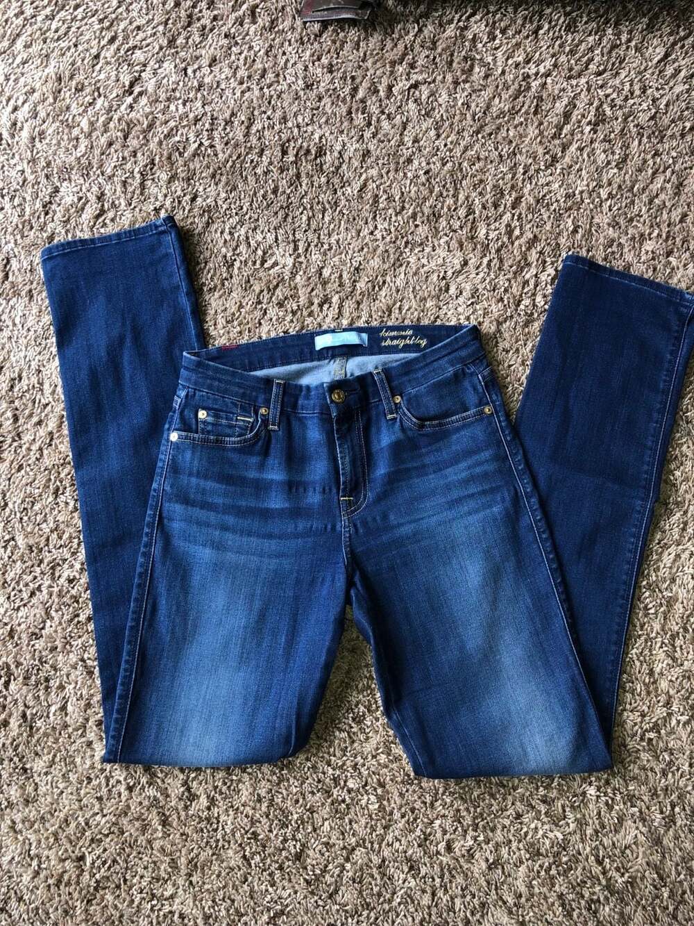7 For All Mankind Kimmie Straight Leg Jeans Size 27